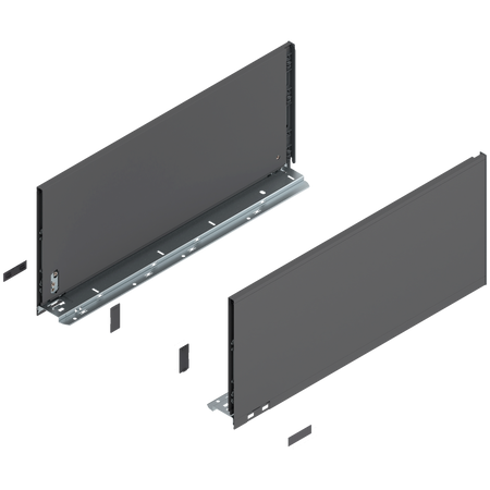 Bok szuflady LEGRABOX, wysokość F (241 mm), dł.=550 mm, lewy/prawy, do LEGRABOX pure