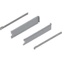 METABOX bok M (86 mm), Częściowy wysuw, 25 kg, dł.=450 mm, wersja na wcisk, lewy/prawy