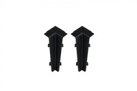 Narożnik wewn. do listwy przypodłogowej Hi Line 23,4x75mm 1kpl=2szt Cezar Czarny RAL9005 Matowe