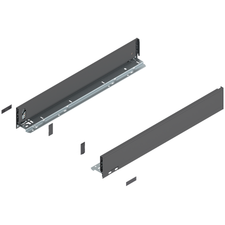 Bok LEGRABOX, wysokość M (90.5 mm), dł.=600 mm, lewy/prawy, do LEGRABOX pure