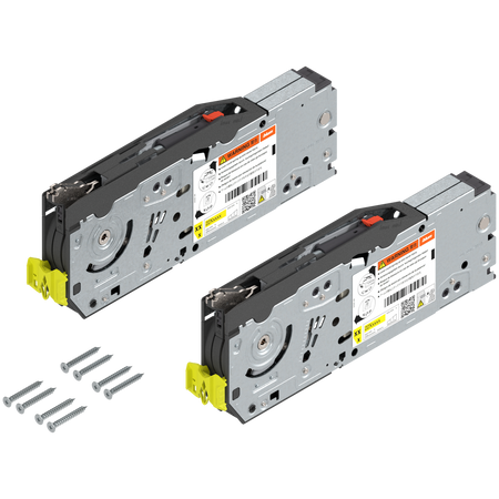 AVENTOS HF top do frontów uchylno - składanych, siłownik (zestaw), współczynnik mocy=2700-13500 przy 2 szt., na wkręty, odpowiedni do SERVO-DRIVE