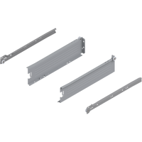 METABOX bok M (86 mm), Częściowy wysuw, 25 kg, dł.=350 mm, wersja na wcisk, lewy/prawy