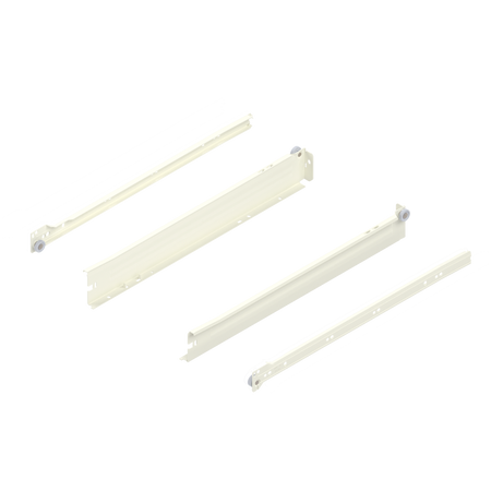 METABOX bok N (54 mm), Częściowy wysuw, 25 kg, dł.=450 mm, wersja na wcisk, lewy/prawy