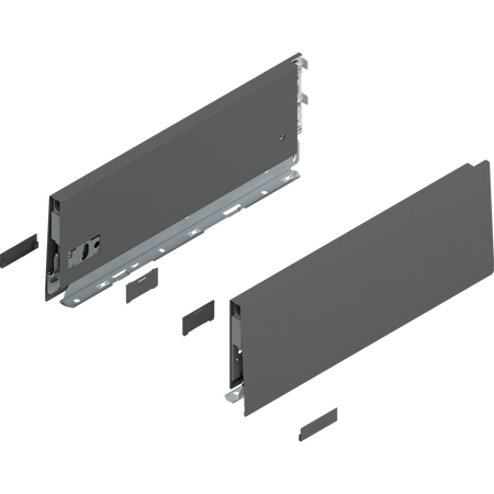 Bok MERIVOBOX, wysokość K (129 mm), dł.=350 mm, lewy/prawy