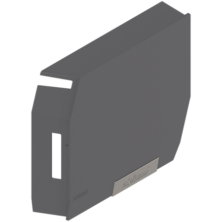 AVENTOS HK-S do małych frontów uchylnych, Zaślepka siłownika, z zamontowaną małą zaślepką, praw.