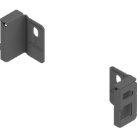 Uchwyt drewnianej ścianki tylnej MERIVOBOX, wys. N (82,5 mm), prawy+lewy