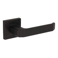 Klamka drzwiowa Fulla, szyld dzielony (26) kwadrat, czarny super mat GAMET DH22-26JK-L36-I