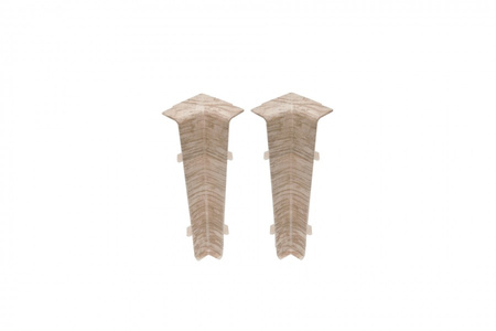 Narożnik wewn. do listwy przypodłogowej Hi Line 23,4x75mm 1kpl=2szt Cezar Dąb Malajski Matowe