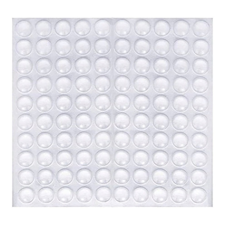 Odbojniki samoprzylepne 8x2mm, przezroczyste, blister 100szt, GAMET