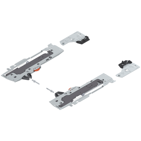 zestaw (Jednostka TIP-ON BLUMOTION + Zabierak + Adapter), do TANDEMBOX, Typ L1, dł. NL=350-600 mm, Całkowita waga szuflady=0-20 kg, prawy+lewy