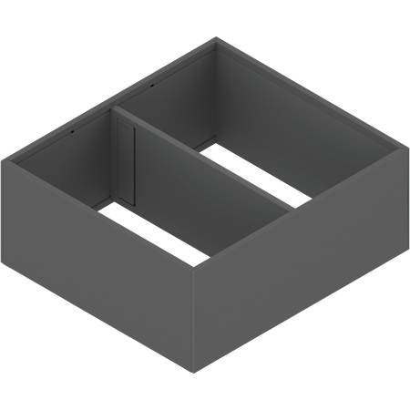 AMBIA-LINE rama, do LEGRABOX/MERIVOBOX szuflady z wysokim frontem, stal, od dł.=300 mm, szerokość=242 mm
