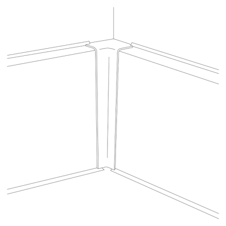 Narożnik wewn. do listwy przypodłogowej MASTERLINE 13x80mm 1kpl=2szt Cezar Copper wood Matowe