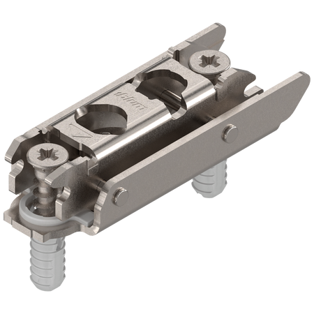 CLIP prowadnik, prosty, 3 mm, Stal, z kołkiem rozporowym EXPANDO, RW: mimośród