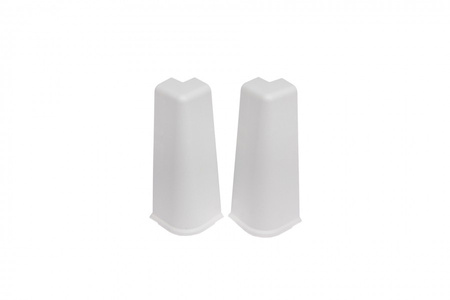 Narożnik zewn. do listwy przypodłogowej Hi Line 23,4x75mm 1kpl=2szt Cezar Biały RAL9003 Matowe