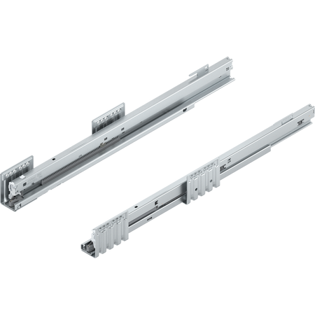 Prowadnica MERIVOBOX, 70 kg, dł. NL=550 mm, Specjalna pozycja haków, prawy+lewy