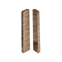 Zaślepki para do listwy przypodłogowej MASTERLINE 13x80mm 1kpl=2szt(L+P) Cezar Irlandia Matowe