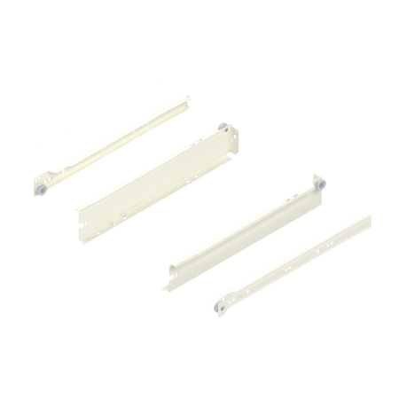 METABOX bok N (54 mm), Częściowy wysuw, 25 kg, dł.=350 mm, wersja na wcisk, lewy/prawy