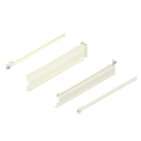 METABOX bok M (86 mm), Częściowy wysuw, 25 kg, dł.=400 mm, wersja na wcisk, lewy/prawy