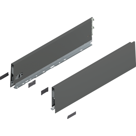 Bok MERIVOBOX, wysokość K (129 mm), dł.=500 mm, lewy/prawy