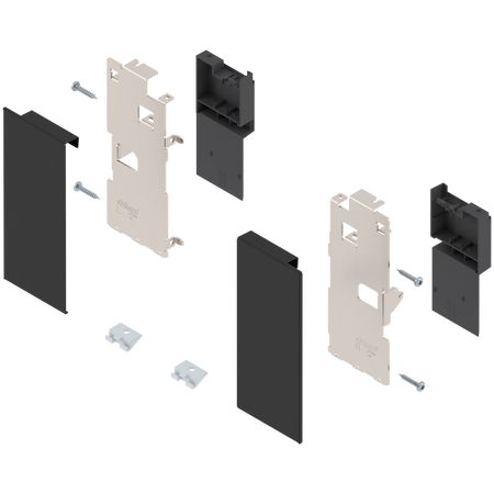 Mocowanie frontu LEGRABOX , wys. K, do szuflady wewnętrznej, lewe/prawe, do LEGRABOX pure