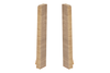 Zaślepki para do listwy przypodłogowej MASTERLINE 13x80mm 1kpl=2szt(L+P) Cezar Tobacco Matowe