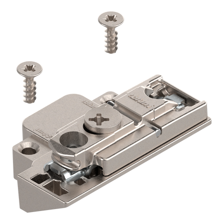 CLIP prowadnik, prosty, Cynk, na wkręty, RW: mimośród, praw., do wąskiej ramki aluminiowej