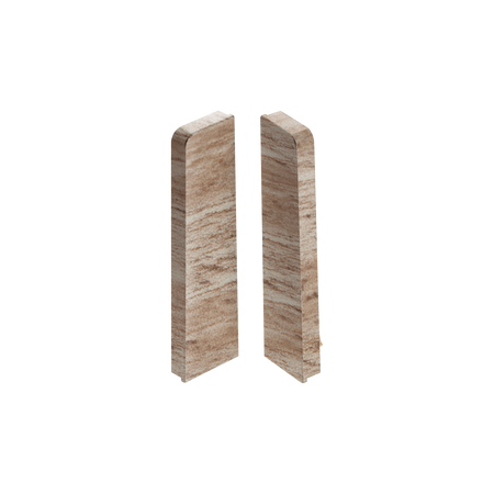 Zaślepki para do listwy przypodłogowej MASTERLINE 15x60mm 1kpl=2szt(L+P) Cezar Pacyfik Matowe