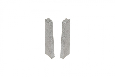 Zaślepki para do listwy przypodłogowej Hi Line 23,4x75mm 1kpl=2szt(L+P) Cezar Dąb Szary Jasny Matowe