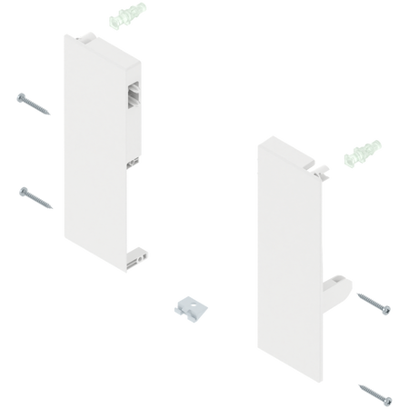 Mocowanie frontu TANDEMBOX , wys. C, do szuflady wewnętrznej z pojedynczym relingiem, lewe/prawe, do TANDEMBOX antaro