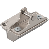 AVENTOS HK-XS do frontów uchylnych, Mocowanie frontu do wąskiej ramki aluminiowej, na wkręty