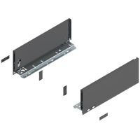 Bok szuflady LEGRABOX, wysokość K (128.5 mm), dł.=350 mm, lewy/prawy, do LEGRABOX pure