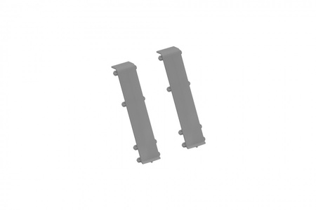 Łącznik listwy do listwy przypodłogowej Hi Line 23,4x75mm 1kpl=2szt Cezar Szary Matowe