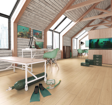 Panele podłogowe laminowane AC4 Platinium Marine Dąb Japoński SWISS KRONO