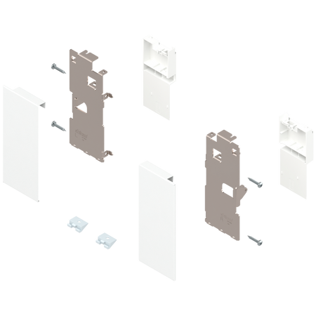 Mocowanie frontu LEGRABOX , wys. K, do szuflady wewnętrznej, lewe/prawe, do LEGRABOX pure