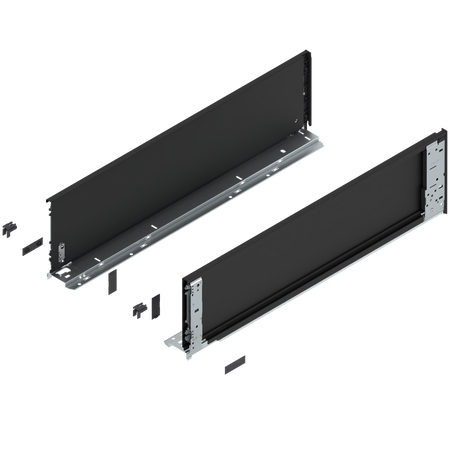Bok szuflady LEGRABOX (za korpusem), wysokość C (177 mm), dł.=650 mm, lewy/prawy, do LEGRABOX pure