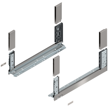 Bok szuflady LEGRABOX, wysokość C (177 mm), dł.=500 mm, lewy/prawy, do LEGRABOX free