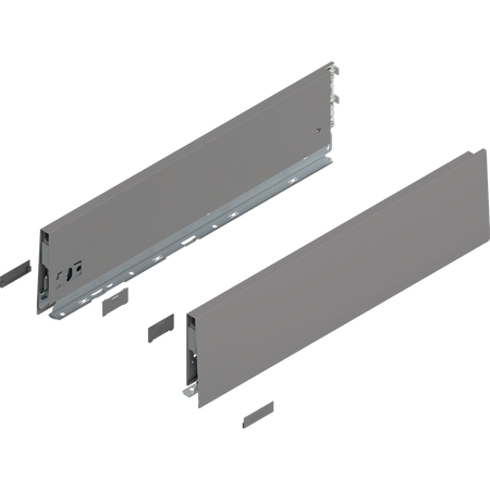 Bok MERIVOBOX, wysokość K (129 mm), dł.=500 mm, lewy/prawy