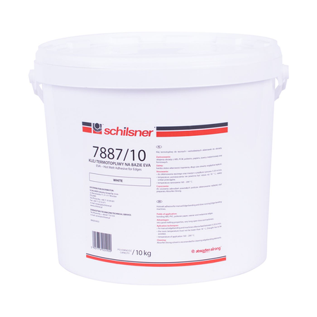 Schilsner Klej topliwy EVA 7887/10 biały – 10 kg do okleiniarek ręcznych i wolnobieżnych