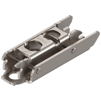 CLIP prowadnik, prosty, 3 mm, Stal, na wkręty do płyty wiórowej, RW: mimośród