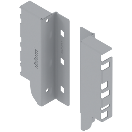 Uchwyt drewnianej ścianki tylnej TANDEMBOX, wys. K (128,5 mm), prawy+lewy