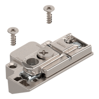 CLIP prowadnik, prosty, Cynk, na wkręty, RW: mimośród, praw., do wąskiej ramki aluminiowej