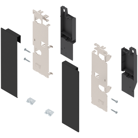 Mocowanie frontu LEGRABOX , wys. C, do szuflady wewnętrznej z relingiem, lewe/prawe, do LEGRABOX free