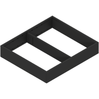 AMBIA-LINE  ramki do szuflady standardowej, do LEGRABOX/MERIVOBOX, stal, dł.=300 mm, szerokość=242 mm