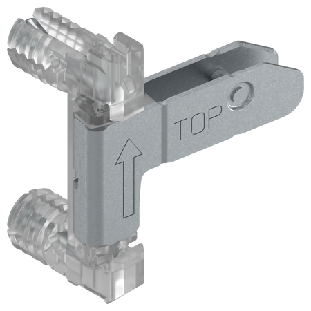 Mocowanie frontu dolneMERIVOBOX , bez użycia narzędzi z INSERTA, symetryczne