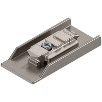 CLIP CRISTALLO-prowadnik, do naklejania, prosty, 0 mm, Cynk, do naklejania