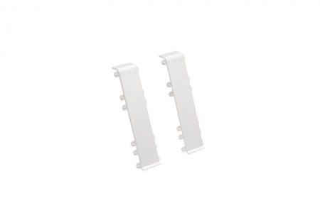 Łącznik listwy do listwy przypodłogowej Hi Line 23,4x75mm 1kpl=2szt Cezar Biały RAL9003 Błyszczące