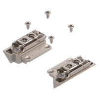 AVENTOS HK-S do małych frontów uchylnych, Mocowanie frontu do wąskiej ramki aluminiowej (zestaw), na wkręty