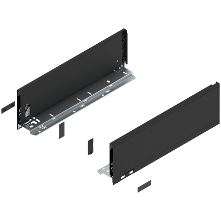 Bok szuflady LEGRABOX, wysokość K (128.5 mm), dł.=400 mm, lewy/prawy, do LEGRABOX pure