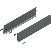 Bok MERIVOBOX, wysokość K (129 mm), dł.=600 mm, lewy/prawy