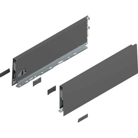 Bok MERIVOBOX, wysokość K (129 mm), dł.=400 mm, lewy/prawy